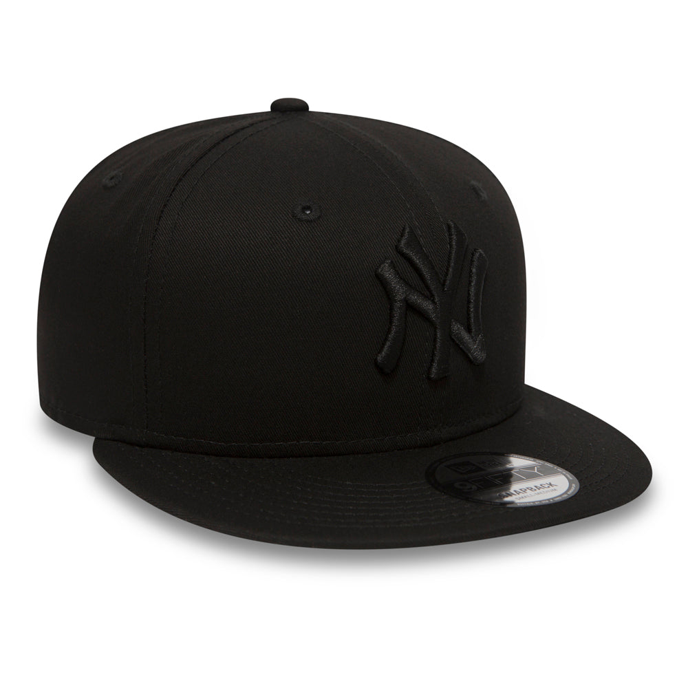 New York Yankees 9FIFTY MLB Basic Black On Black Cap – NewEra