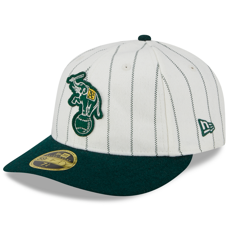 Oakland Athletics 59FIFTY Retro Crown MLB Stripe White/Green Cap