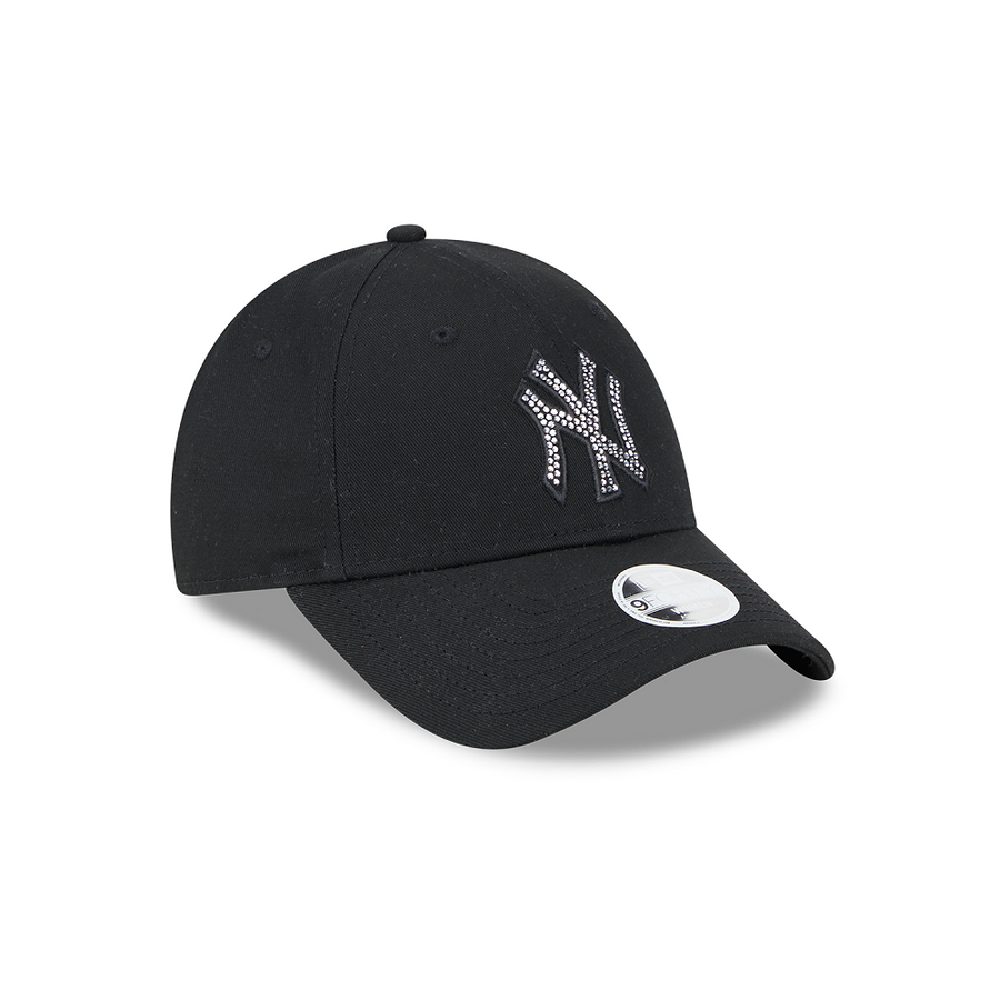 New York Yankees 9FORTY Womens Diamante Black Cap