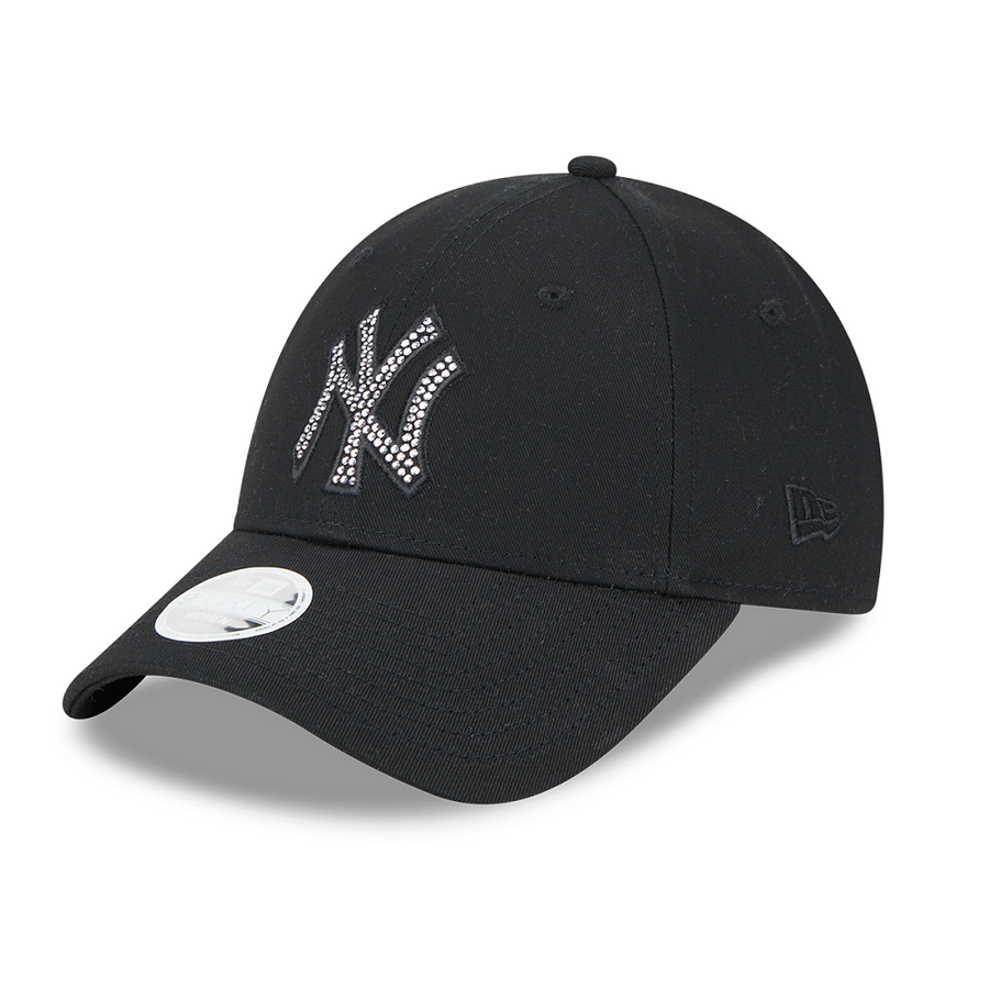 New York Yankees 9FORTY Womens Diamante Black Cap