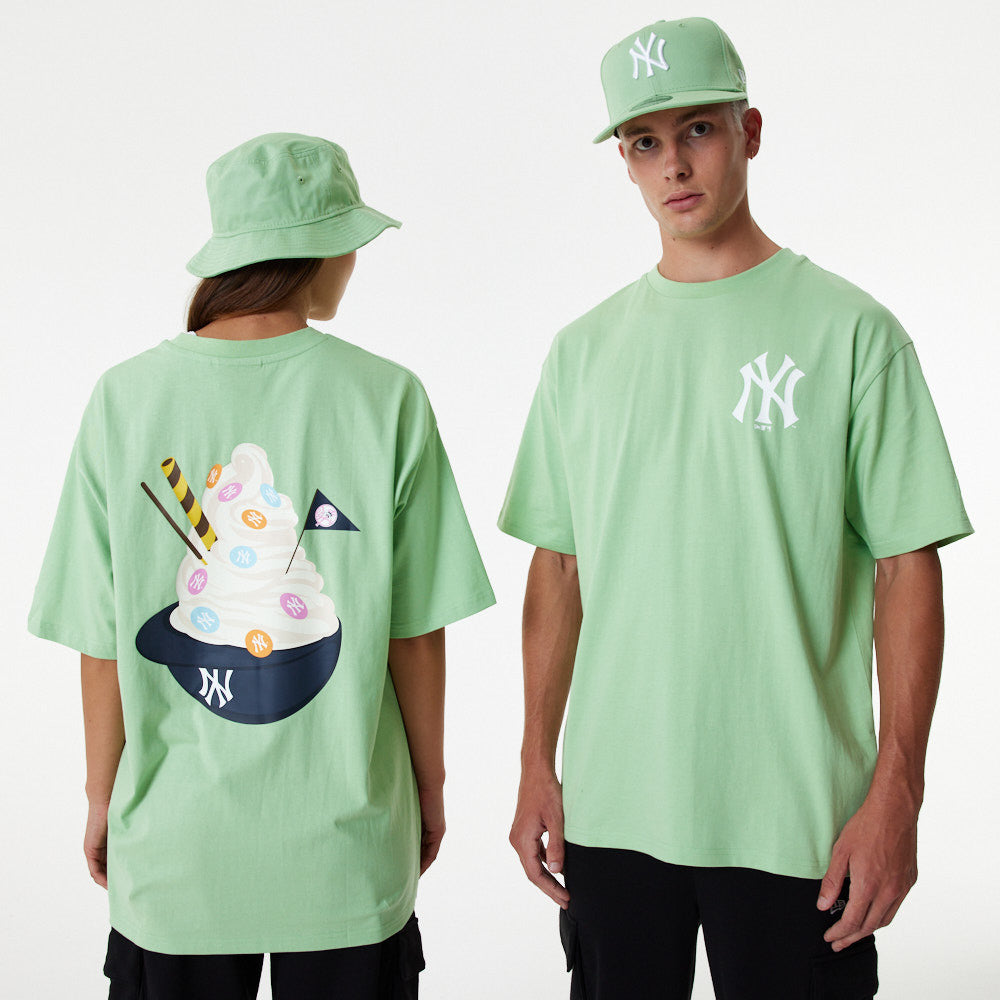 New York Yankees MLB Ice Cream Over Sized Green Tee NewEra