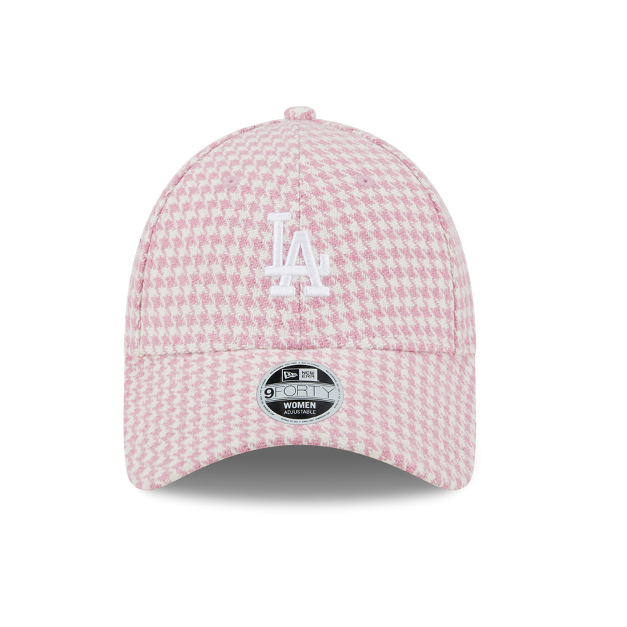 Los Angeles Dodgers 9FORTY Womens Houndstooth Pink Cap