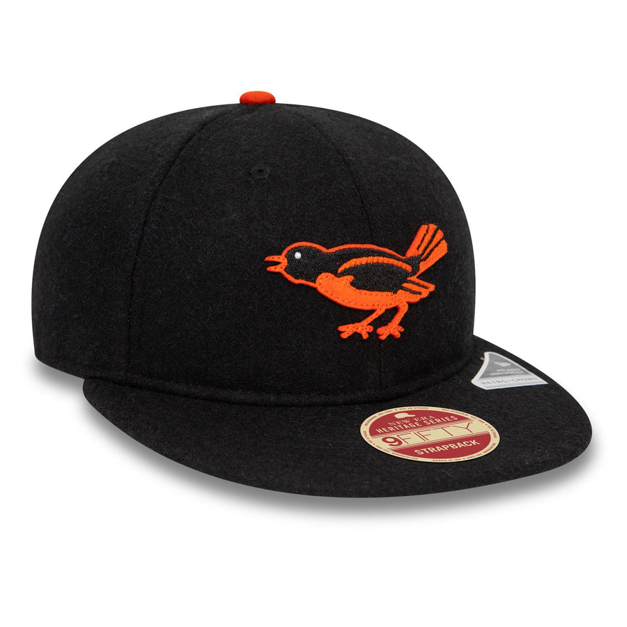 Baltimore Orioles 59FIFTY Retro Crown Heritage Series Black Cap