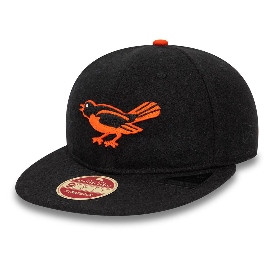 Baltimore Orioles 59FIFTY Retro Crown Heritage Series Black Cap