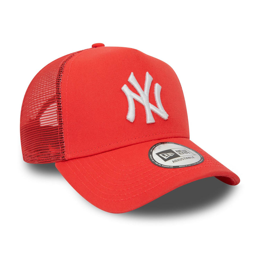 New York Yankees League Essential Red Trucker Cap