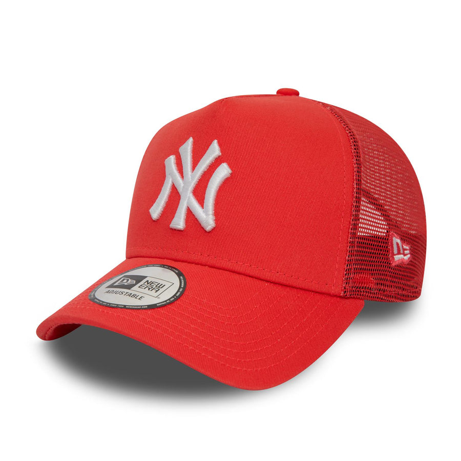 New York Yankees League Essential Red Trucker Cap