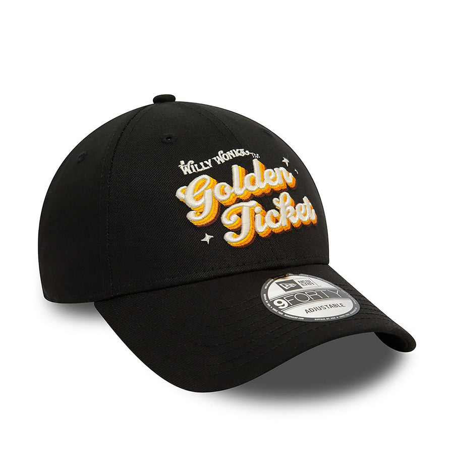 Willy Wonka 9FORTY Golden Ticket Black Cap