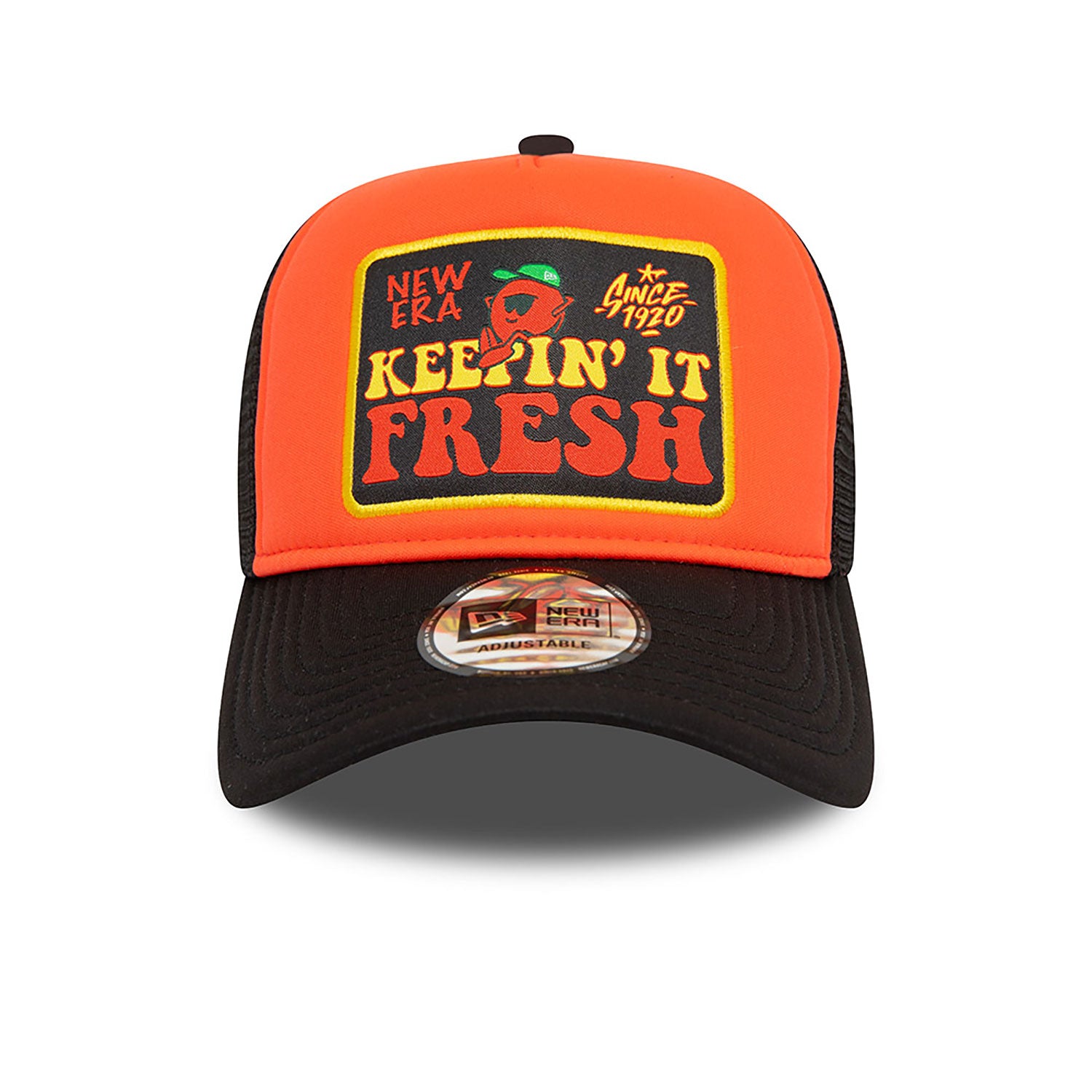 New Era Keepin It Fresh Patch Orange Trucker Cap – NewEra