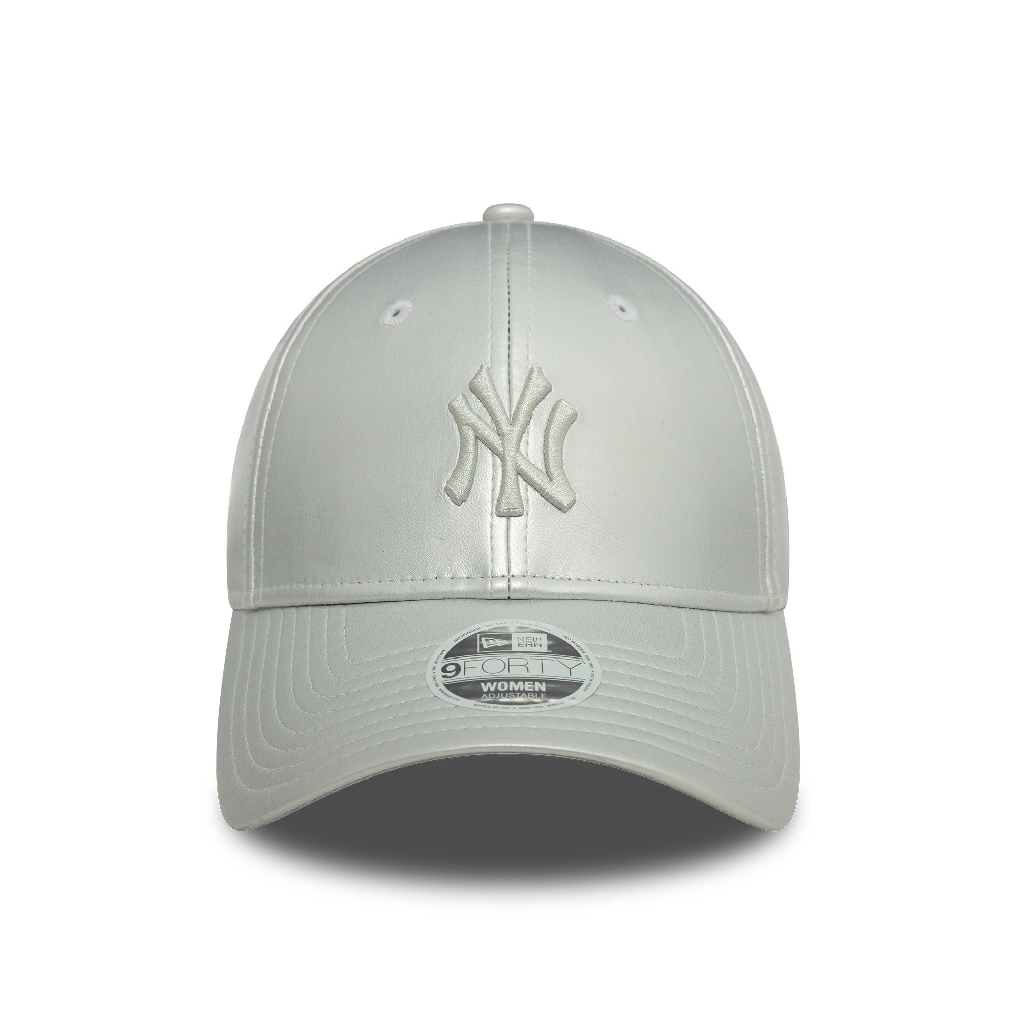 New York Yankees 9FORTY Womens Midi PU Silver Cap – NewEra
