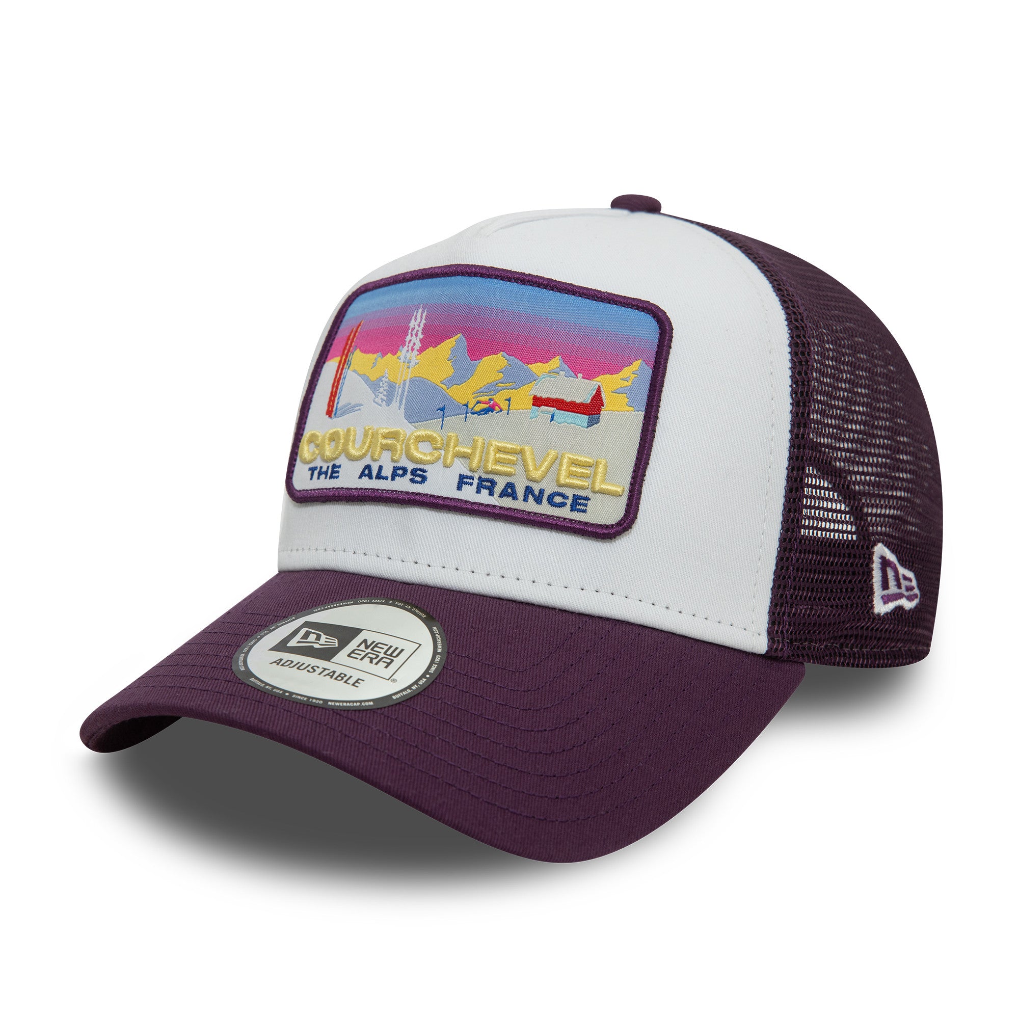 New Era Courchevel Ski Patch A-Frame Purple Trucker Cap – NewEra