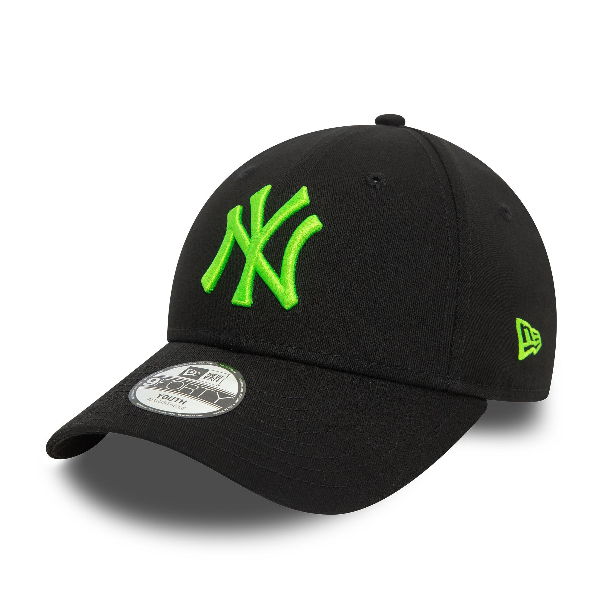 New York Yankees 9FORTY Kids Neon Black/Green Cap – NewEra