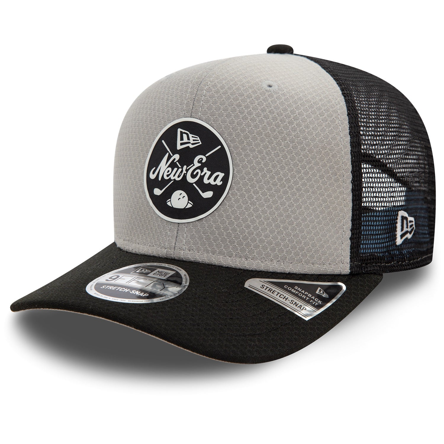 New Era 9FIFTY Stretch Snap Golf Hex Era Grey/Black Cap – NewEra