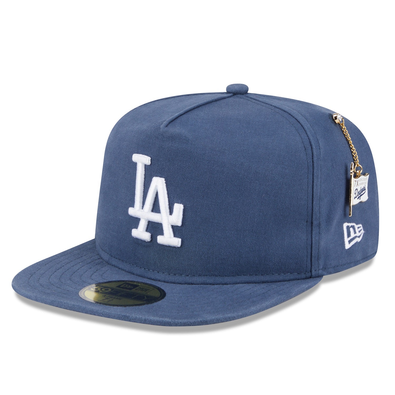 Los Angeles Dodgers 59FIFTY Championship Side Flag A-Frame Blue