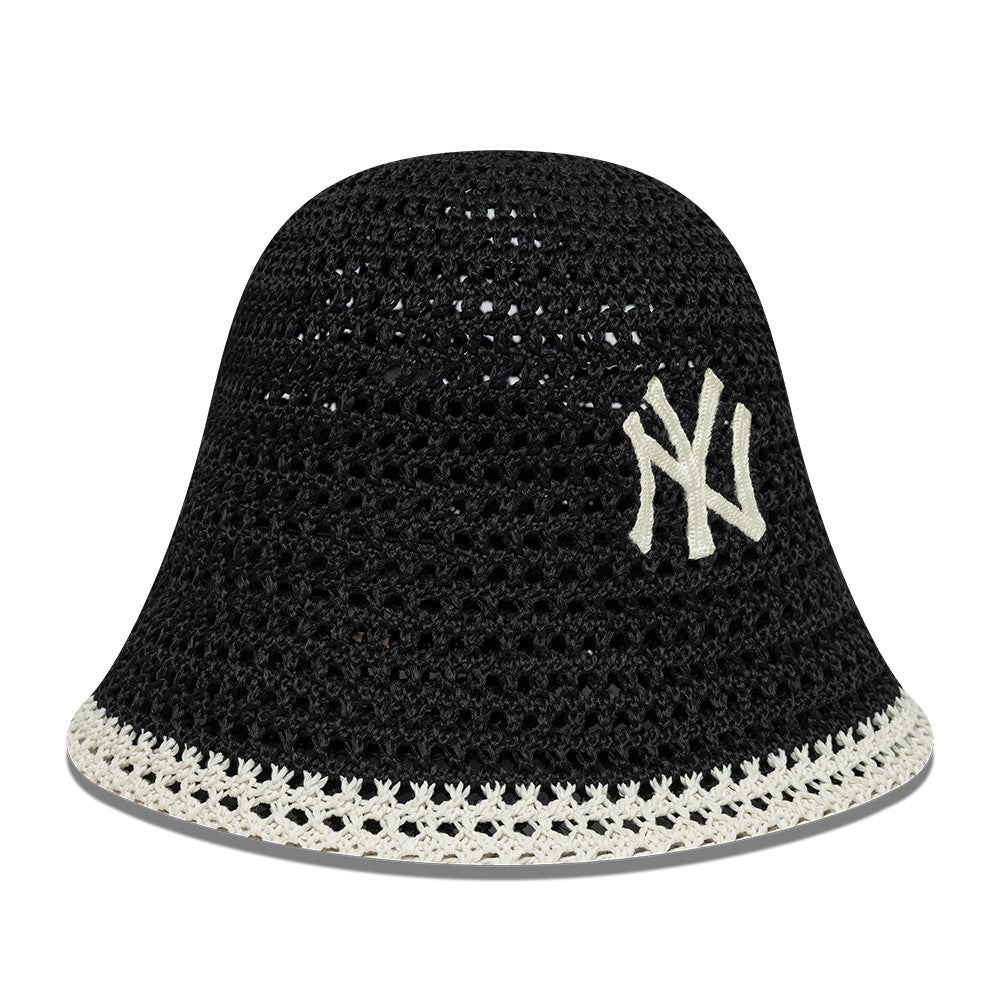 New York Yankees Womens MLB Knitted Black Explorer Bucket Hat – NewEra