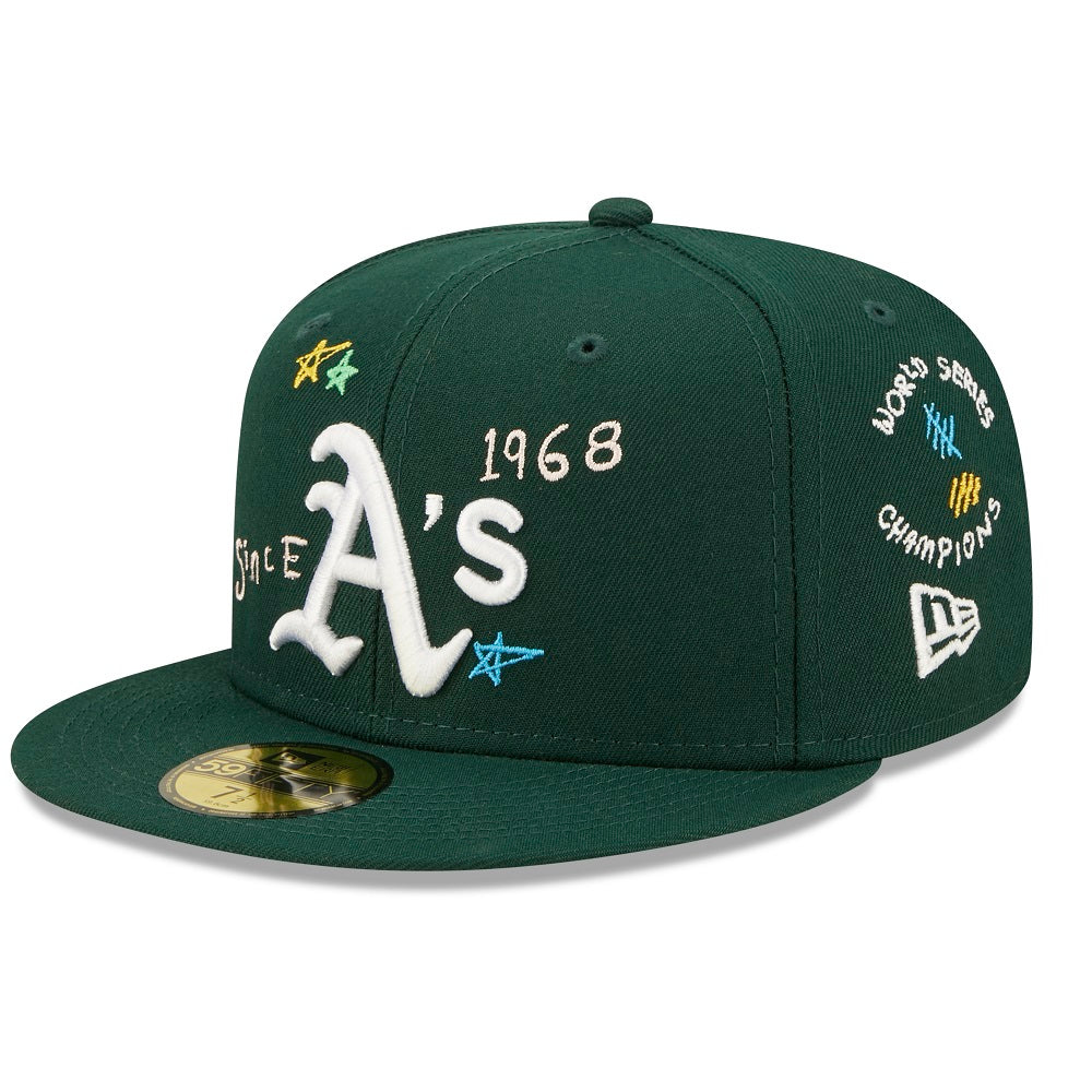 Oakland Athletics 59FIFTY Scribble Green Cap – NewEra