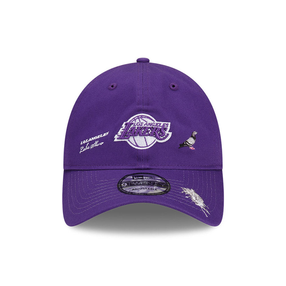 Los Angeles Lakers New Era 2024 NBA Draft 9TWENTY Adjustable Hat - Tan/Purple