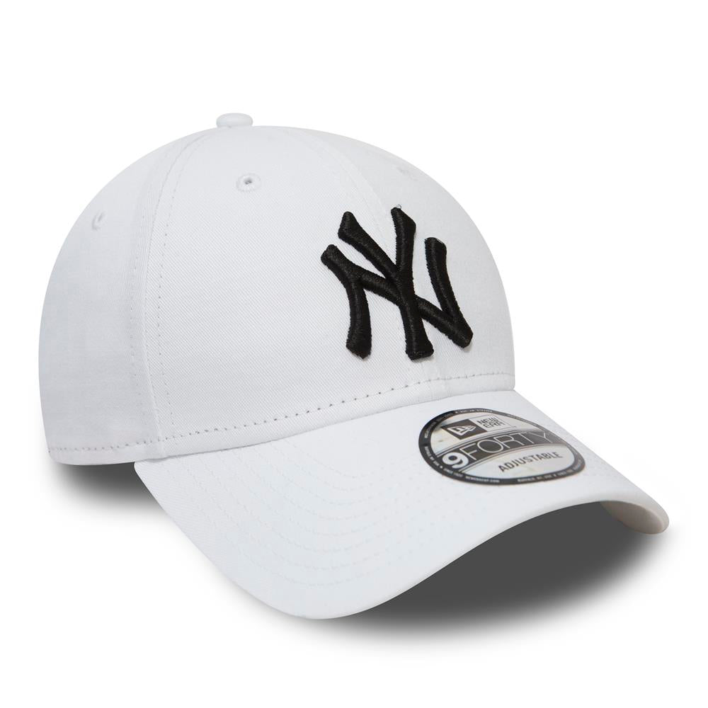 New York Yankees 9FORTY League Basic White/Black Cap – NewEra