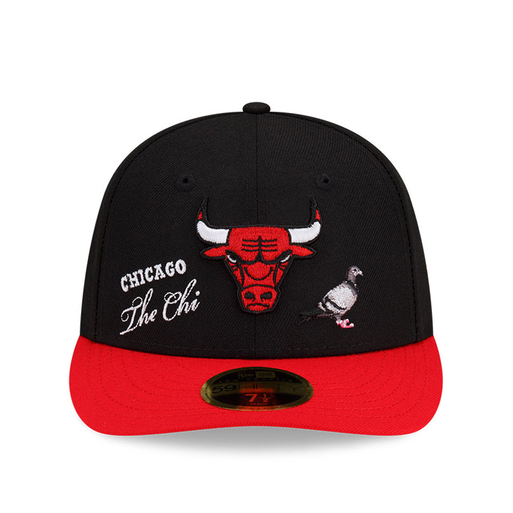 Chicago Bulls 59FIFTY Low Profile NBA X Staple Black Cap – NewEra