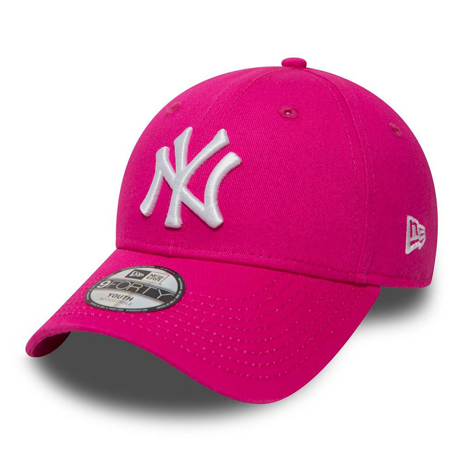 New York Yankees 9FORTY Kids League Basic Pink Cap
