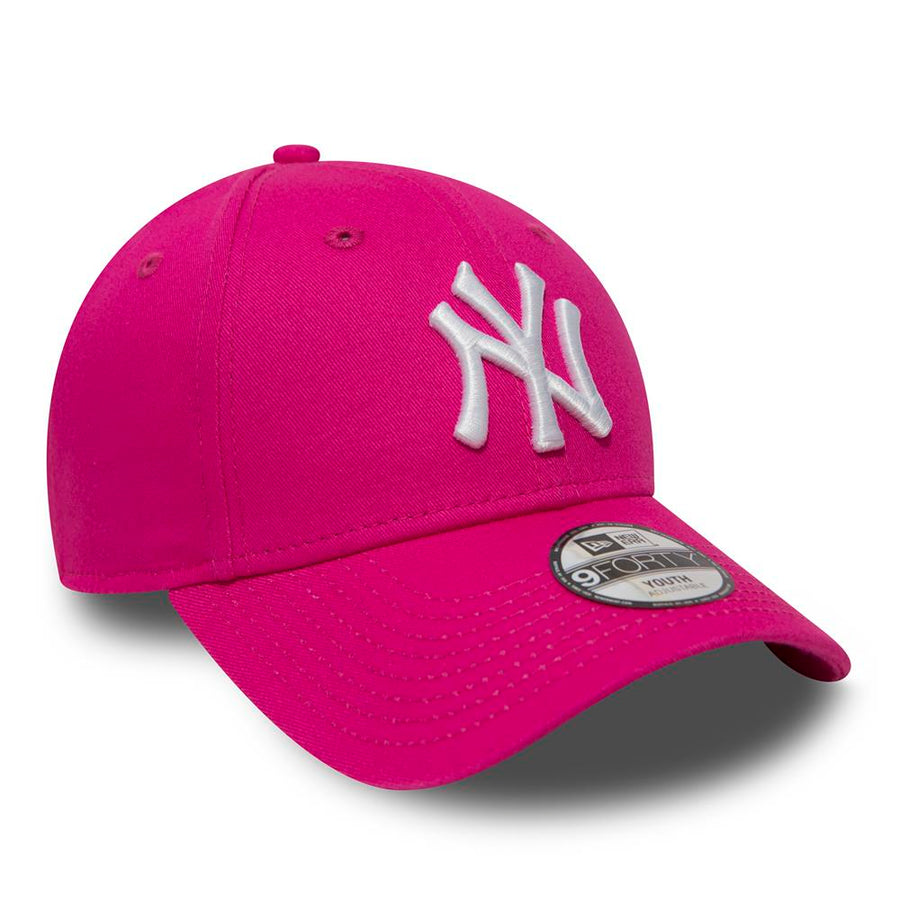 New York Yankees 9FORTY Kids League Basic Pink Cap
