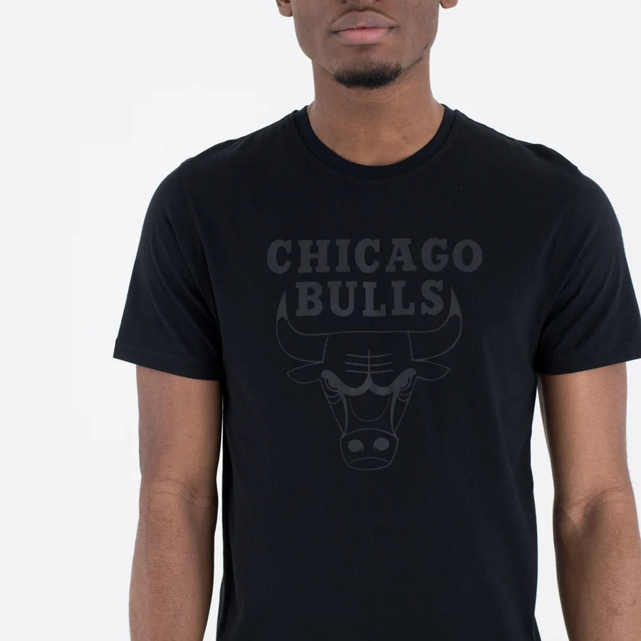 Chicago Bulls Team Logo Black Tee