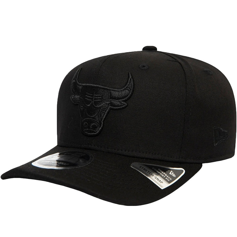 Chicago Bulls 9Fifty Stretch Snap Tonal Black Cap
