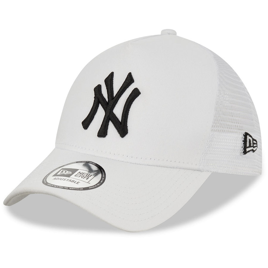 New York Yankees A-Frame Essential White Trucker Cap