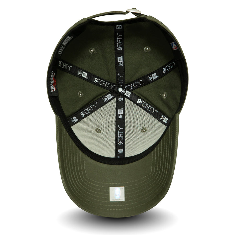 Chicago Bulls 9FORTY NBA League Essenital Olive/Black Cap