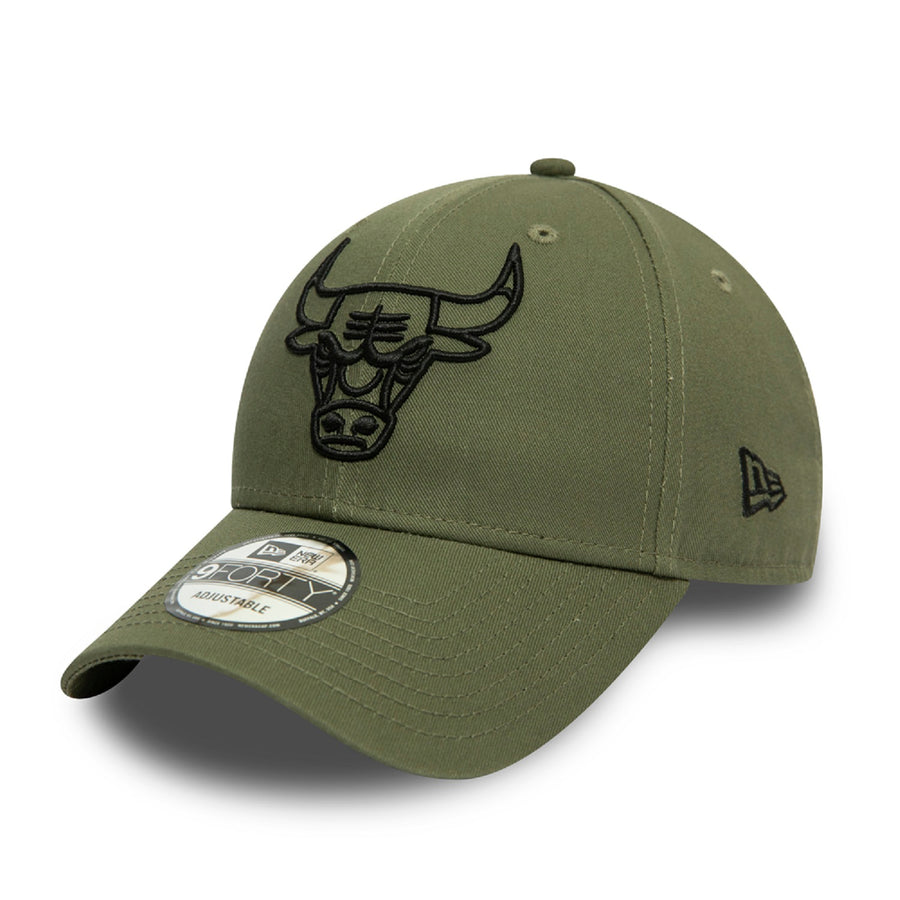 Chicago Bulls 9FORTY NBA League Essenital Olive/Black Cap