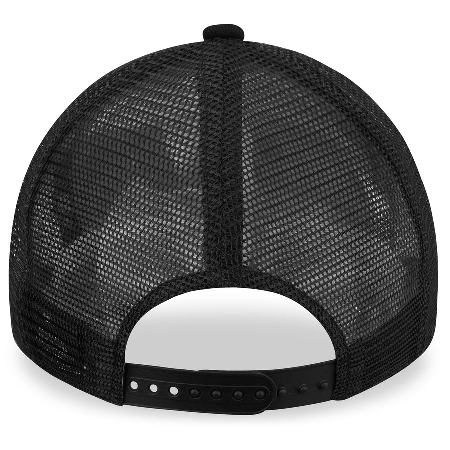 New Era Patch A-Frame Black Trucker Cap