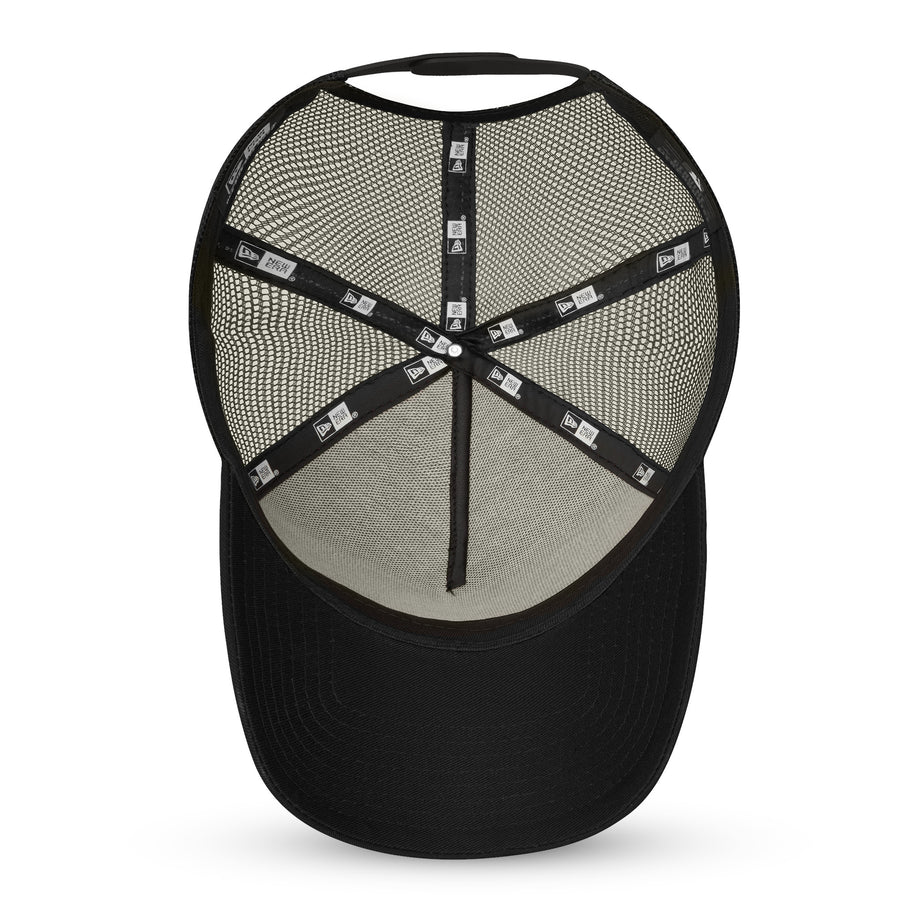 New Era Patch A-Frame Black Trucker Cap