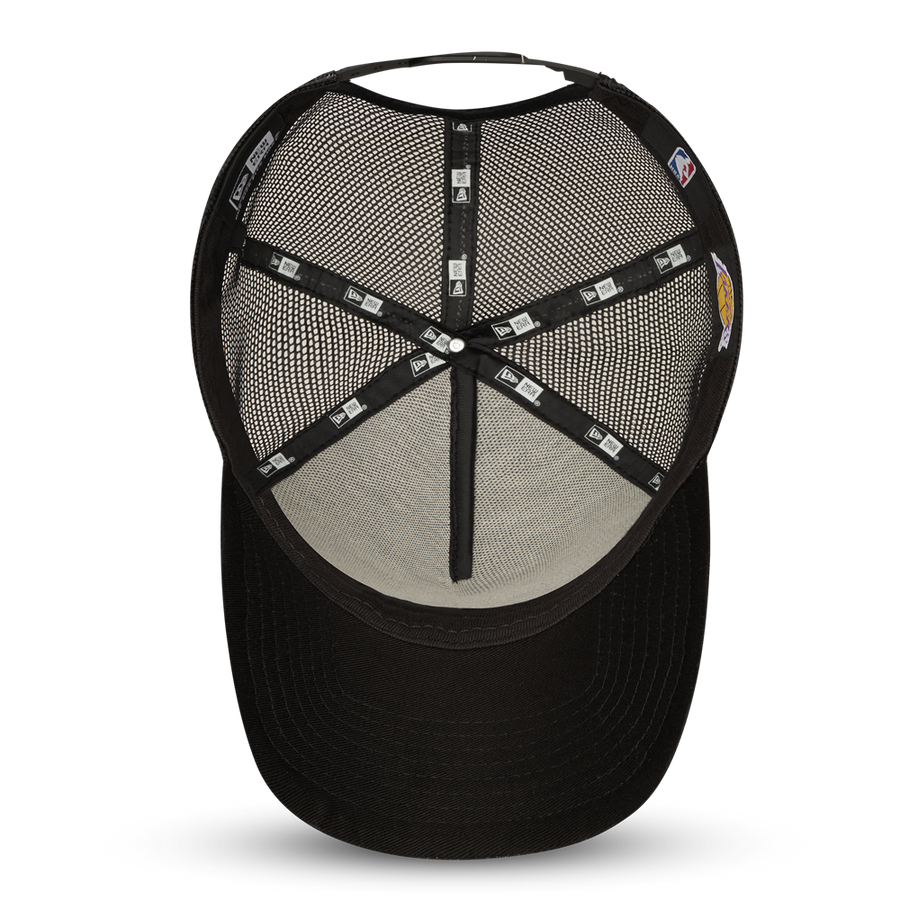Los Angeles Lakers 9FORTY Bob Team Logo Trucker Black Cap
