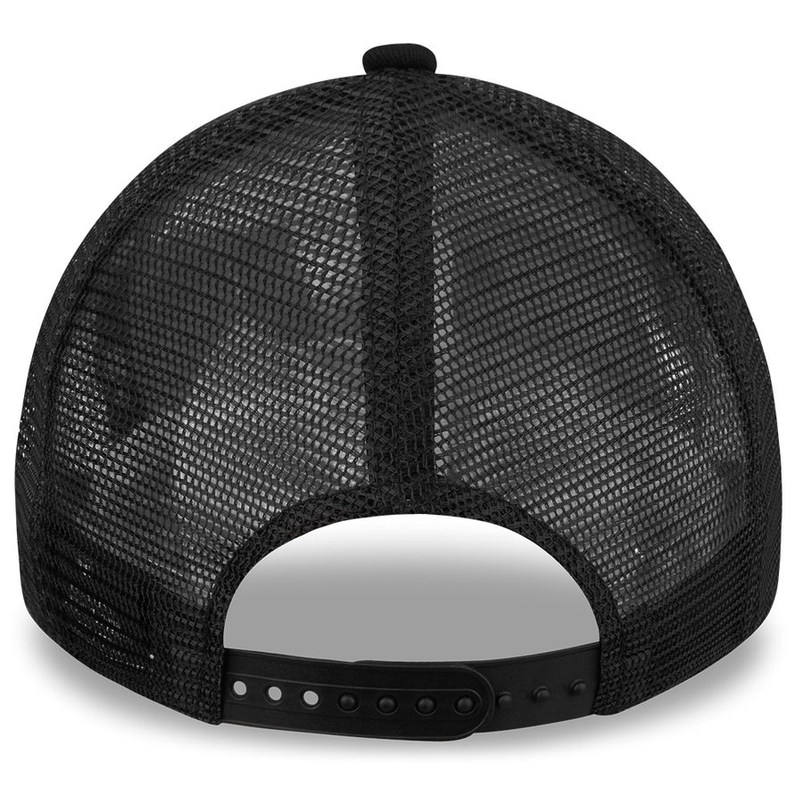 Los Angeles Dodgers A-Frame Tonal Black Trucker Cap