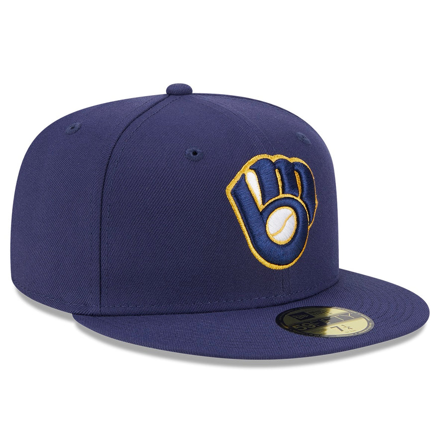 Milwaukee Brewers 59FIFTY MLB AC Perf Navy Cap