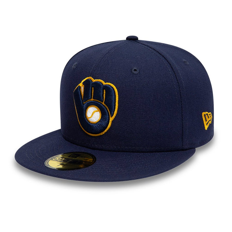 Milwaukee Brewers 59FIFTY MLB AC Perf Navy Cap
