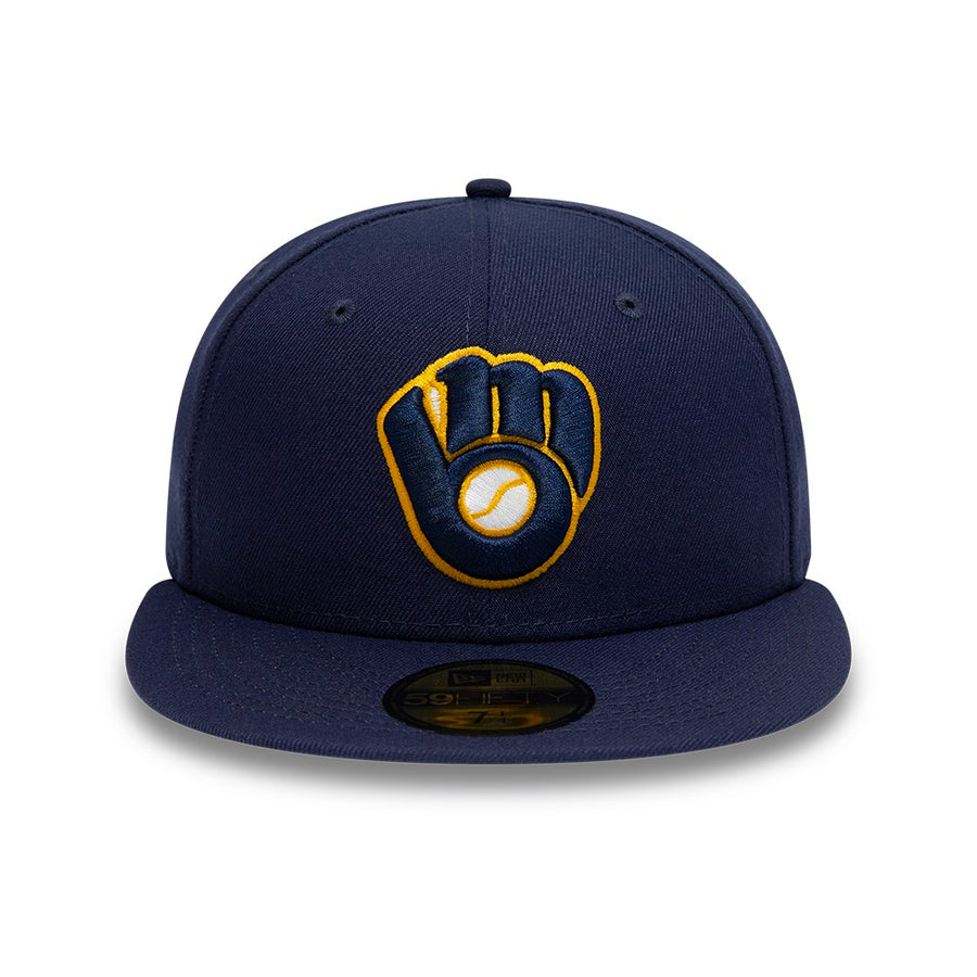 Milwaukee Brewers 59FIFTY MLB AC Perf Navy Cap