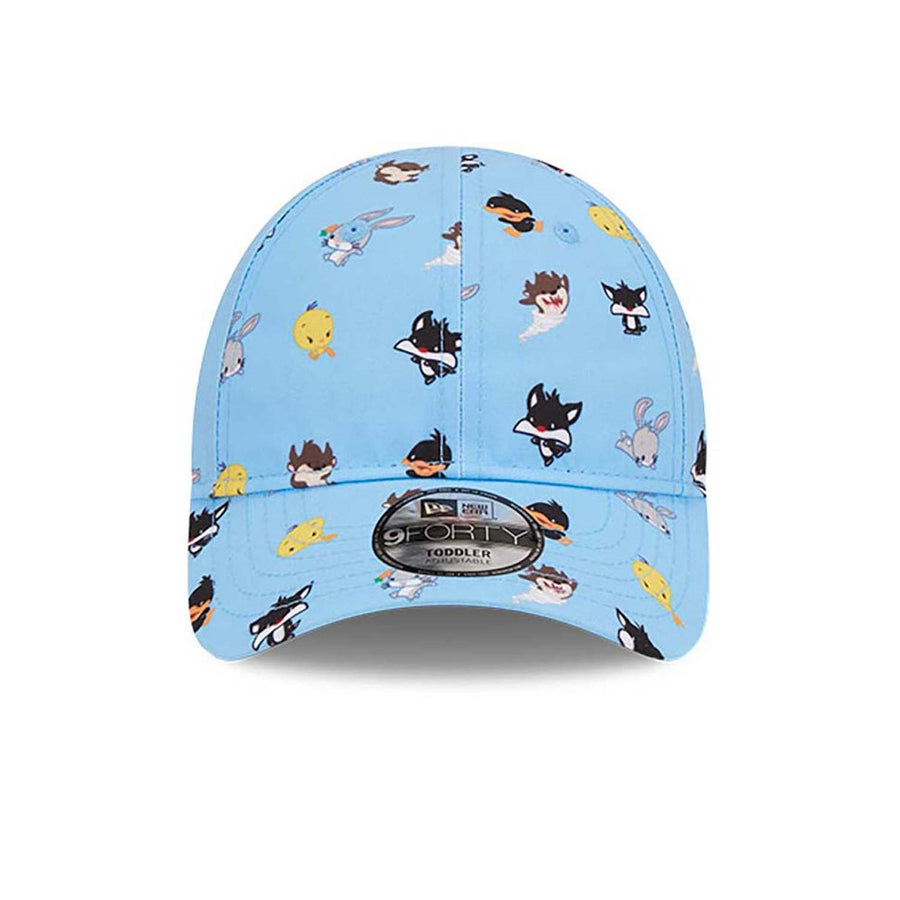 New Era 9FORTY Kids Looney Tunes All Over Print Mutli Character Blue Cap