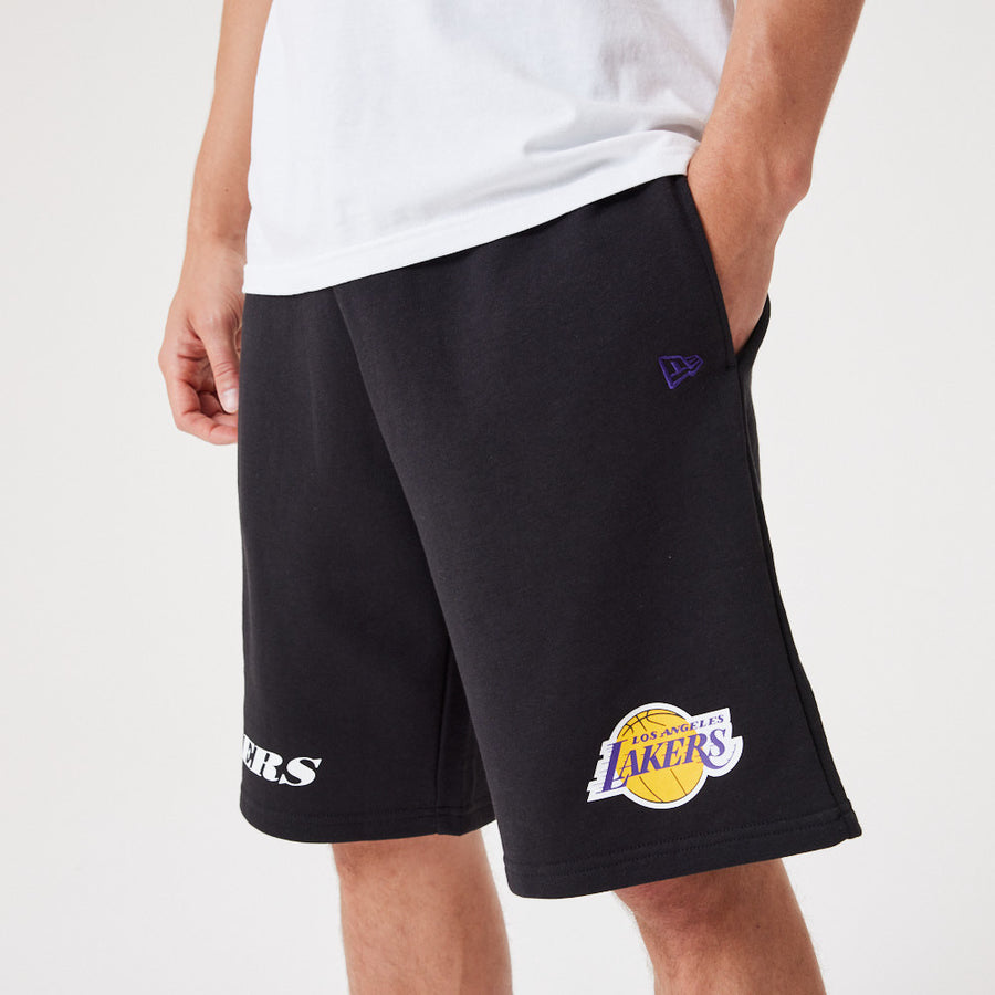 Pantaloncini New Era Los Angeles Lakers NBA Colour Block Shorts Black/ True  Purple