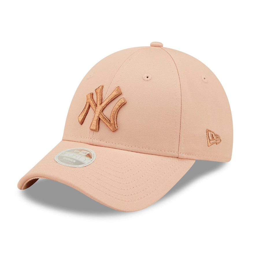 New York Yankees 9FORTY Womens Metallic Logo Pink Cap