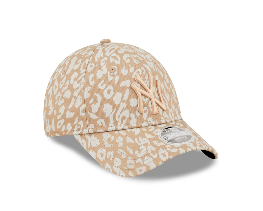 New York Yankees 9FORTY Womens All Over Print Camel Cap