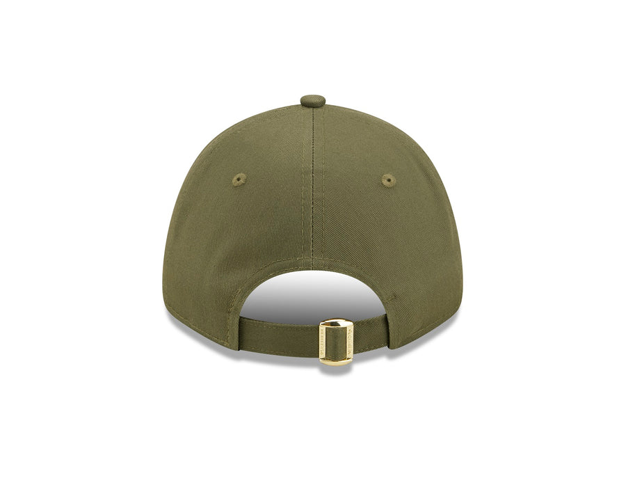Los Angeles Dodgers 9FORTY Womens Metallic Logo Olive Cap