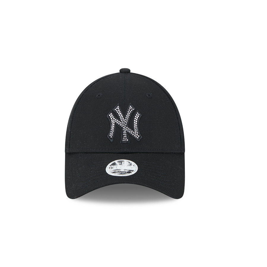 New York Yankees 9FORTY Womens Diamante Black Cap