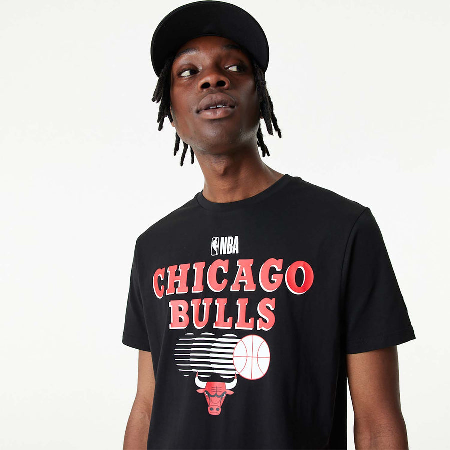 Chicago Bulls NBA Team Graphic Black Tee