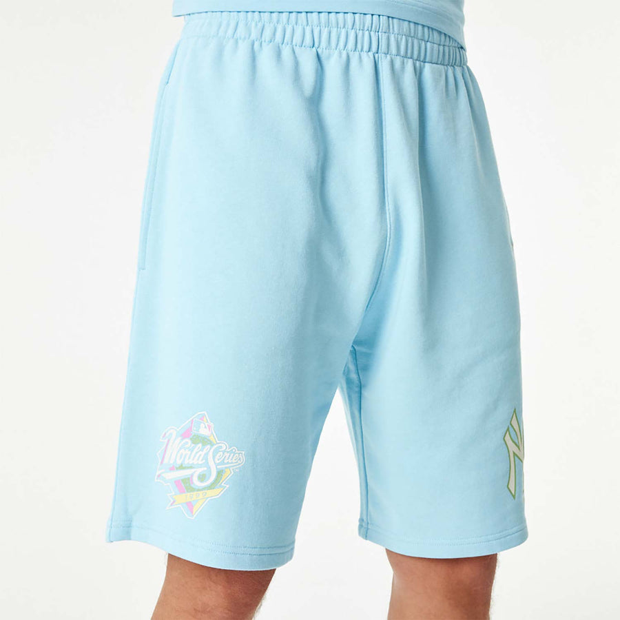 New York Yankees MLB Pastel Blue Shorts