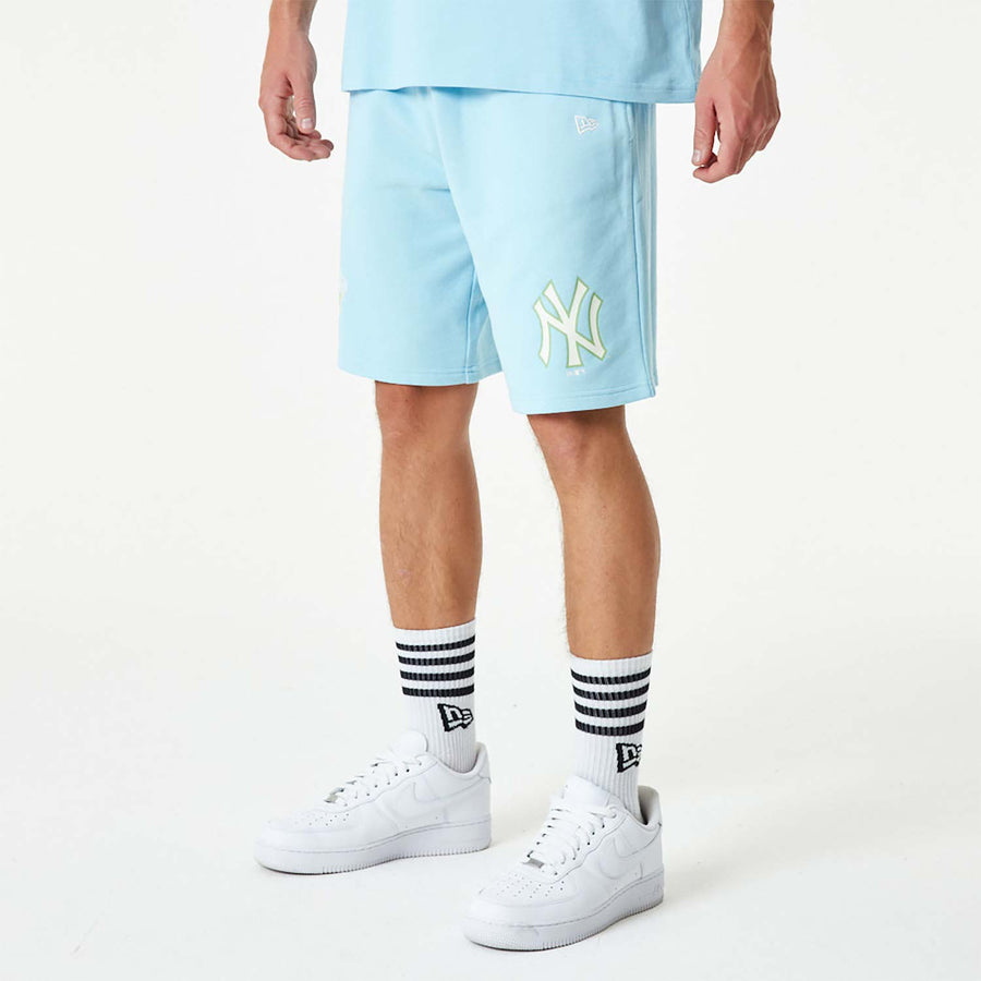 New York Yankees MLB Pastel Blue Shorts