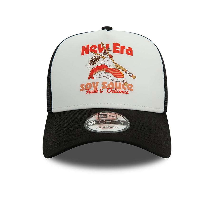 New Era Food Trucker White/Black Cap