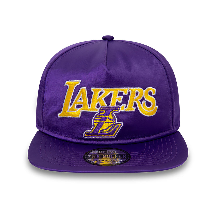 Los Angeles Lakers Golfer NBA Patch Retro Purple Cap