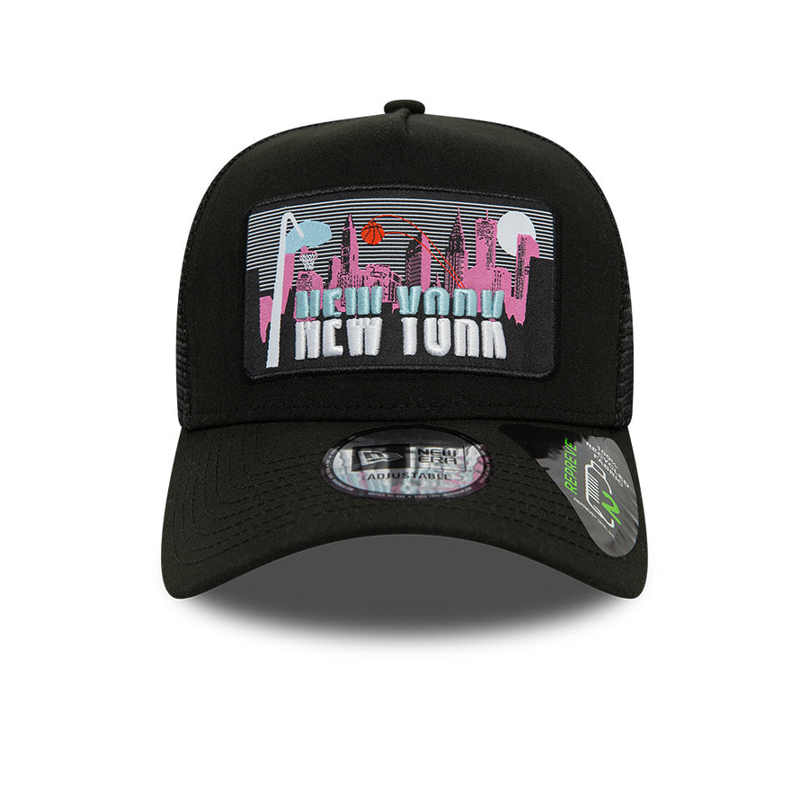 New Era  Trucker License Plate Black Cap