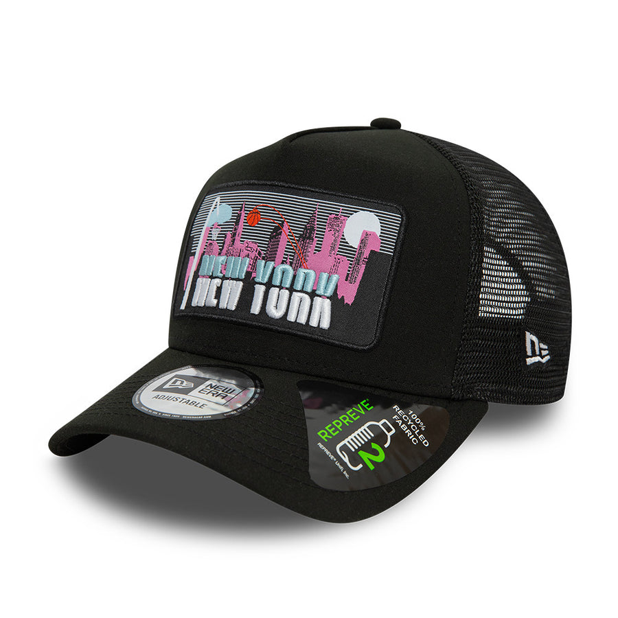 New Era  Trucker License Plate Black Cap