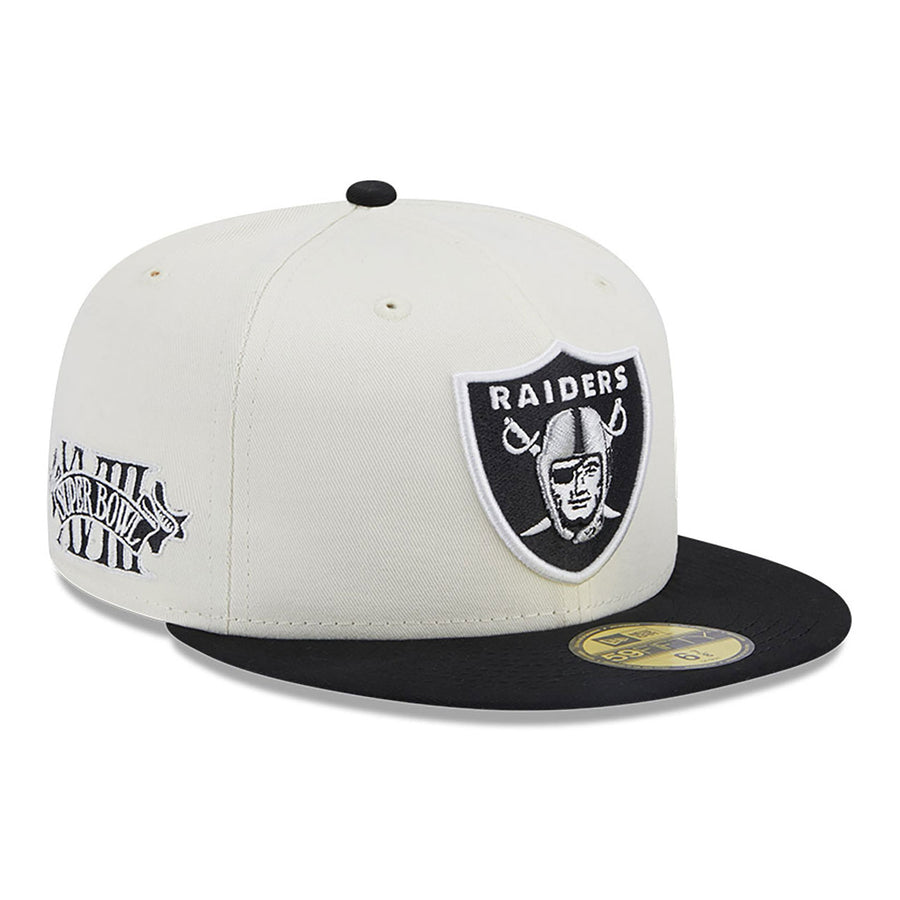 Las Vegas Raiders 59FIFTY Championships White/Black Cap – NewEra
